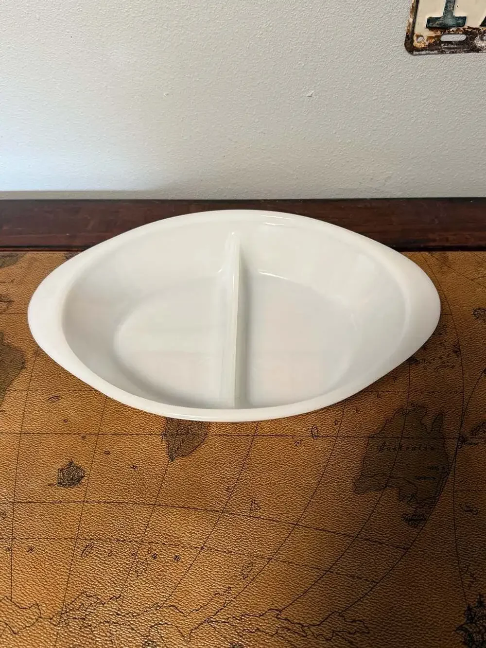 Glasbake vintage divided